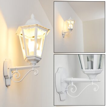 ESTELI Outdoor Wall Light white, 1-light source