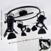 LICHINGA Ceiling Light black, 3-light sources