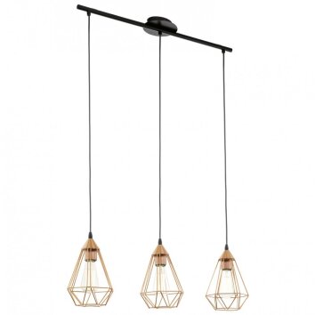 Eglo TARBES pendant light black, 3-light sources