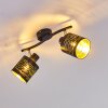 Bathinda Ceiling Light black, 2-light sources