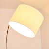 Wiby Floor Lamp matt nickel, 1-light source, Fabric shade