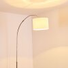 Wiby Floor Lamp matt nickel, 1-light source, Fabric shade