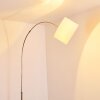 Wiby Floor Lamp matt nickel, 1-light source, Fabric shade