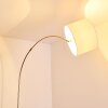 Wiby Floor Lamp matt nickel, 1-light source, Fabric shade