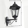ESTELI Outdoor Wall Light black, 1-light source