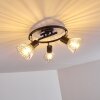 Ceiling Light Burkal chrome, black, 3-light sources
