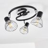 Ceiling Light Burkal chrome, black, 3-light sources