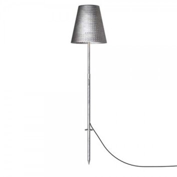 Nordlux FUSE outdoor floor lamp galvanized, 1-light source