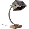 Brilliant DRAKE Table Lamp stainless steel, black, 1-light source