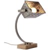 Brilliant DRAKE Table Lamp stainless steel, black, 1-light source