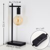 PAMUNKEY Table Lamp black, 1-light source