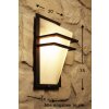 Eglo Park outdoor wall light glass, white, 1-light source