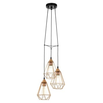 Eglo TARBES pendant light black, 3-light sources