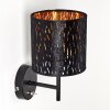 Liared Wall Light black-gold, 1-light source