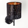 Liared Wall Light black-gold, 1-light source