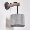 Adelboden Wall Light Dark wood, black, 1-light source