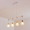 Koler Pendant Light Light wood, white, 4-light sources