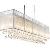 Globo SIERRA Pendant Light LED chrome, 8-light sources