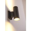 Globo LED outdoor wall light black, 2-light sources