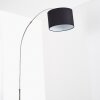 Wiby Floor Lamp matt nickel, 1-light source, Fabric lampshade