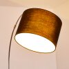 Wiby Floor Lamp matt nickel, 1-light source, Fabric lampshade