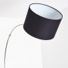 Wiby Floor Lamp matt nickel, 1-light source, Fabric lampshade