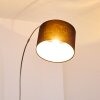 Wiby Floor Lamp matt nickel, 1-light source, Fabric lampshade
