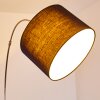 Wiby Floor Lamp matt nickel, 1-light source, Fabric lampshade