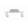 Paul Neuhaus SILEDA ceiling light aluminium, 2-light sources