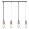 Globo FLECKI Pendant Light grey, 4-light sources
