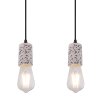 Globo FLECKI Pendant Light grey, 4-light sources