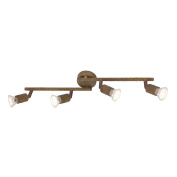 Globo OLANA Spotlight rust-coloured, 4-light sources