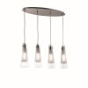 Ideal Lux KUKY Pendant Light chrome, 4-light sources