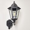 Lignac Outdoor Wall Light black, silver, 1-light source