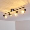 Ceiling Light Burkal chrome, black, 4-light sources