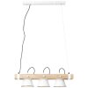 Brilliant Plow Pendant Light Light wood, white, 3-light sources