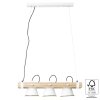 Brilliant Plow Pendant Light Light wood, white, 3-light sources