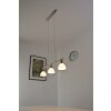 Reality DALLAS nickel pendant light matt nickel, 3-light sources