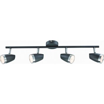 Globo Nero spotlight beam LED anthracite, 4-light sources