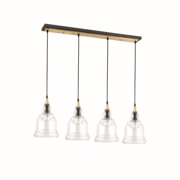 Ideal Lux GRETEL Pendant Light brown, black, 4-light sources