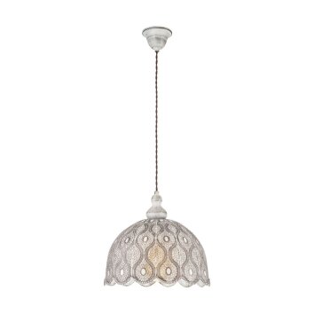 Eglo TALBOT 2 Pendant Light dark brown, white, 1-light source