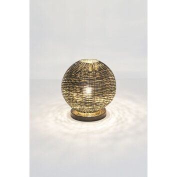 Holländer BUFFONE table lamp gold, black, 1-light source