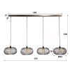 AGUEDA Pendant Light, 4-light sources