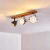 Malix Ceiling Light brown, black, 3-light sources