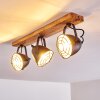 Malix Ceiling Light brown, black, 3-light sources