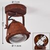 Ceiling Light Glostrup LED rust-coloured, 1-light source
