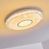 Avoriaz Ceiling Light LED white, 2-light sources, Remote control, Colour changer