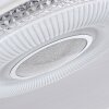Avoriaz Ceiling Light LED white, 2-light sources, Remote control, Colour changer