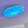 Avoriaz Ceiling Light LED white, 2-light sources, Remote control, Colour changer