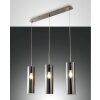 Fabas Luce SINTESI Pendant Light polished nickel, 3-light sources